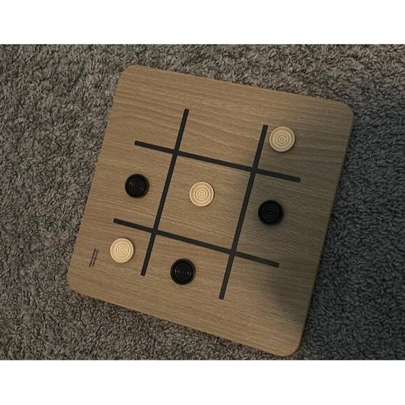 New Reversible Wooden Board for Chess, Checkers & Tic-Tac-Toe - 24 Interlocking - Picture 2 of 2